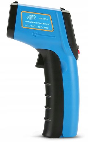 PIROMETR TERMOMETR LASEROWY BEZDOTYKOWY NA PODCZERWIEŃ EMISYJNOŚĆ -50+530°C na Arena.pl