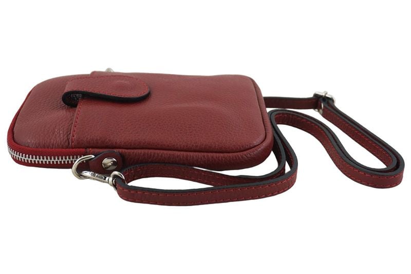 Skórzane etui na telefon - Czerwone zdjęcie 4