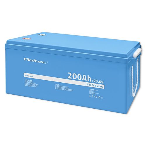 Qoltec Akumulator LiFePO4 Litowo-Żelazowo-Fosforanowy 25.6V 200Ah BMS na Arena.pl