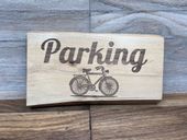 Drewniana tablica szyld PARKING