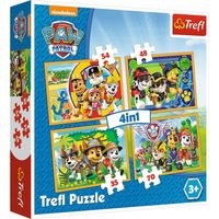 PUZZLE 4 w 1 PSI PATROL WYPRAWA W MIASTO TREFL