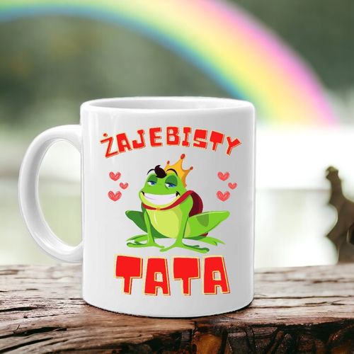 KUBEK Z NADRUKIEM ŚMIESZNY PREZENT DLA TATY URODZINY IMIENINY DZIEŃ OJCA na Arena.pl
