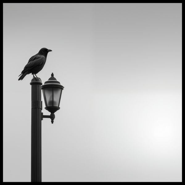 Plakat 90x90cm Samotny Postój Kruka zdjęcie 2