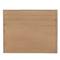 etui na karty ze skóry naturalnej w ciemno beżowym kolorze