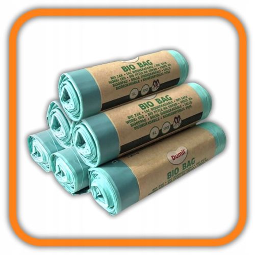 WORKI NA ŚMIECI BIODEGRADOWALNE 60SZT 5L BIO WORKI NA ODPADY KOMPOSTOWALNE na Arena.pl