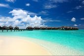 Fototapeta Plaża MORZE Pomost Chmury do Salonu 368cm x 254cm