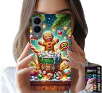 ETUI DO SAMSUNG GALAXY S25 EDGE - PIERNIK PIERNIKI ŚWIĄTECZNE WZORY +SZKŁO