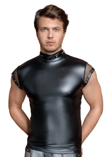 nek koszulka męska czarna matowa z siateczką i nitami 2xl na Arena.pl