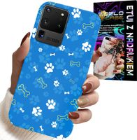 ETUI DO SAMSUNG GALAXY S20 Ultra - ŁAPKI KOŚCI PIES PATROL WZORY DLA DZIECI