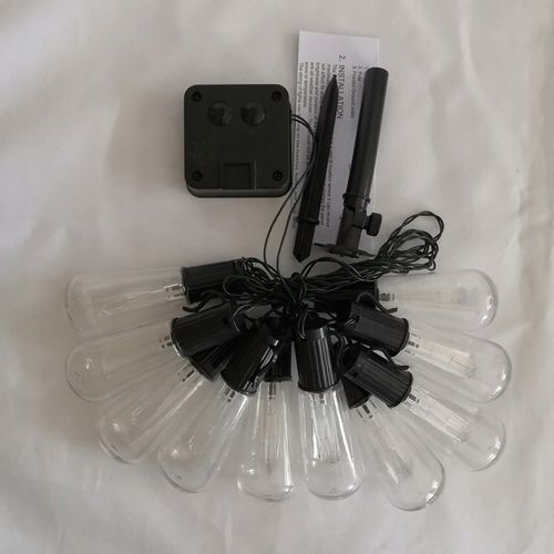 GIRLANDY SOLARNE 5 Metrów 20 Żarówek LED Lampki Ozdobne Ogrodowe na Arena.pl