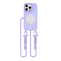 Etui Tech-Protect Magnecklace z Smyczą TPU DO iPhone 16 Pro Lawendowe