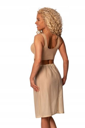 PÓŁHALKA HALKA POD SUKIENKĘ BIELIZNA DAMSKA BEŻOWA SPÓDNICĘ GŁADKA XL na Arena.pl