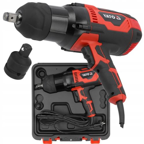 YATO ELEKTRYCZNY KLUCZ UDAROWY 3/4" 1200W/2000NM + ADAPTER WALIZKA YT-82025 na Arena.pl