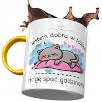Kubek Żółty Śmieszny Jestem Dobra W Łóżku Prezent Z Nadrukiem Ze Zdjęciem