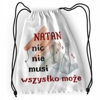 Plecak Dla Natana Sportowy Szkolny Worek Torba Z Nadrukiem Ze Zdjęciem