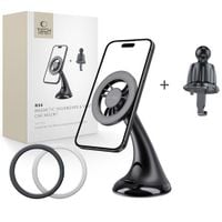 tech-protect n56 magnetic magsafe dashboard unrg & vent car mount black