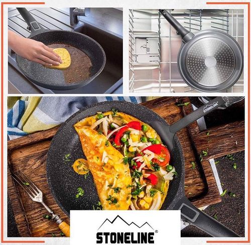 Patelnia 20Cm Zdejmowana Rączka Powłoka Z Kamienia na Arena.pl