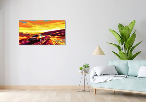 Obraz 100x50cm Pędź Przed Siebie na Arena.pl