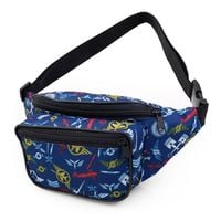 NERKA saszetka biodrówka torebka damska polska samoloty N074 granatowa