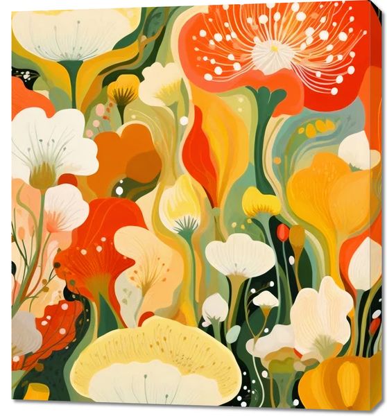 Obraz 90x100cm Kwiatowy Raj zdjęcie 1