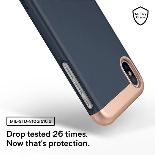 Caseology Savoy Case - Etui iPhone Xs / X (Navy) na Arena.pl