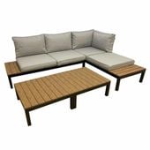 Modułowy zestaw mebli ogrodowych Ibiza aluminium narożnik