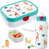 MEPAL ZESTAW BIDON + POJEMNIK ŚNIADANIÓWKA LUNCHBOX Z WIDELCEM DLA DZIECKA