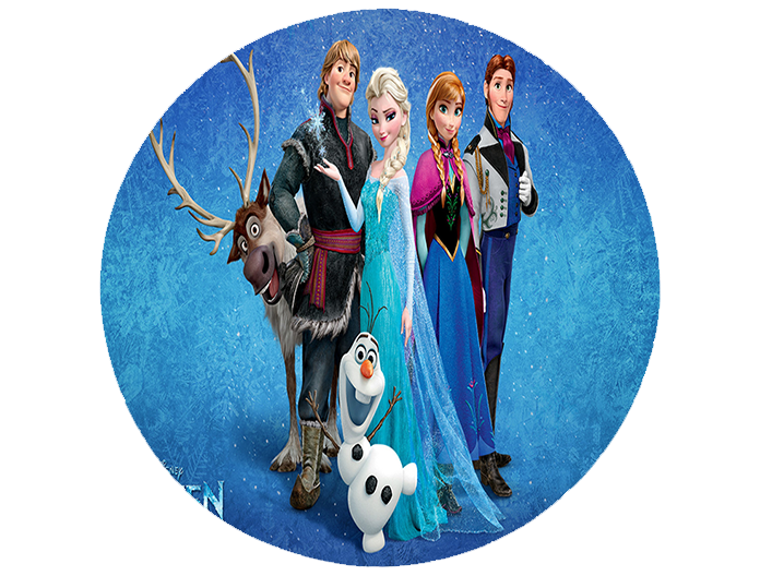 Opłatek na tort Kraina Lodu zdjęcie 1