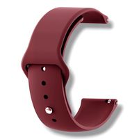 Pasek do smartwatcha MINELLI 20 mm (VINO ROSSO) - uniwersalny