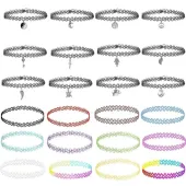 Zestaw 24 szt. Chokerów Naszyjniki choker