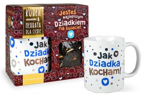kubek z herbatą dziadek |  kih-006 zdjęcie 1