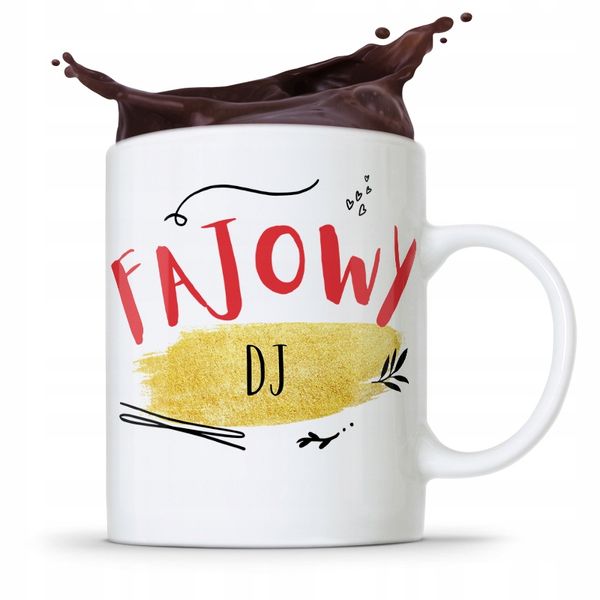 Dla Dja Muzyka Kubek Fajowy Dj Prezent Z Nadrukiem Ze Zdjęciem zdjęcie 1