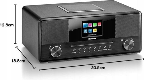 Radio sieciowe DAB+, FM, internetowe Kärcher DAB 9000CDI Czarny + Pilot na Arena.pl