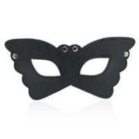 maska butterfly czarna ze skóry fetyszowej toyz4lovers