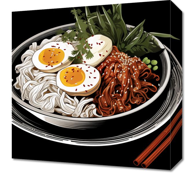 Obraz 40x40cm Ramen w Sztuce zdjęcie 1