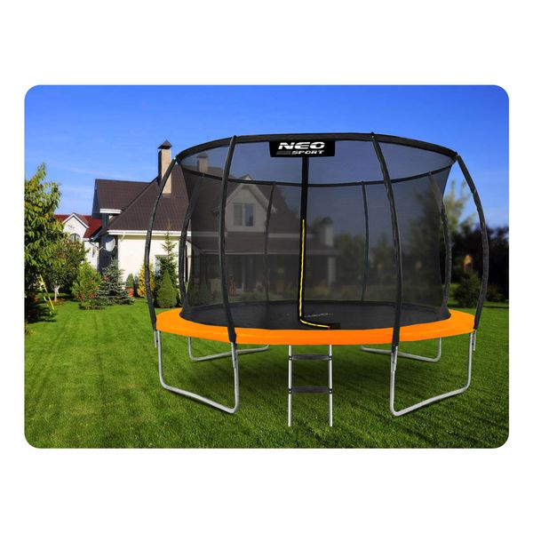 Trampolina ogrodowa profilowana 12ft/374cm z siatką wewnętrzną Neo-Sport zdjęcie 4