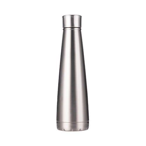 Bidon - butelka piramida na napoje 420 ml - srebrna na Arena.pl