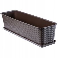 DONICZKA BALKONOWA SKRZYNKA PODSTAWKA BRĄZOWA 60cm