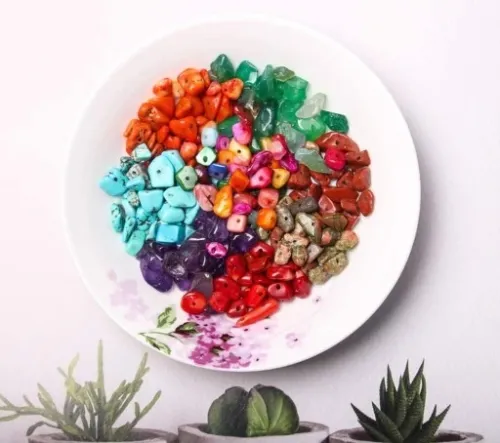 ZESTAW DO ROBIENIA BIŻUTERII BRANSOLETEK BIZUTERIA Z KAMIENI 1323 elementy na Arena.pl