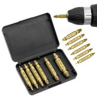 Mały zestaw do wykręcania zerwanych śrub wkrętów wkrętarki komplet 6 sztuk