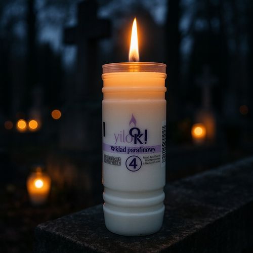 Wkłady do Zniczy Rewelacyjne na Upały Parafinowe 4 dni x20 Czyste Wypalanie na Arena.pl