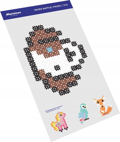Marioinex Micro Waffle 111 elementów PIESEK - obraz puzzle zdjęcie 8