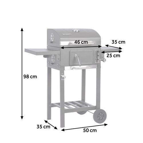 Grill węglowy z pokrowcem Berdsen BD-892 czarny na Arena.pl