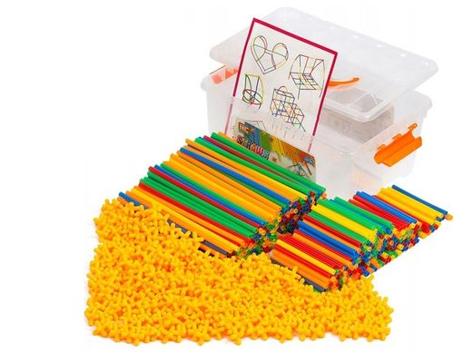 PATYCZKI KLOCKI KONSTRUKCYJNE SŁOMKI ZESTAW 800el na Arena.pl