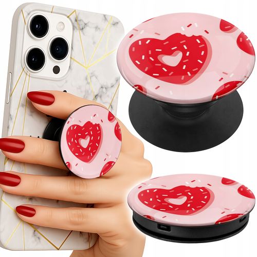 Uchwyt do telefonu Popsocket na palce/stojak KOBIECE MODNE WZORY XOXO SERCE na Arena.pl