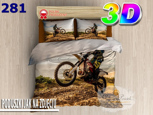 Pościel 3D bawełna satyna 200x220cm CROSS na Arena.pl