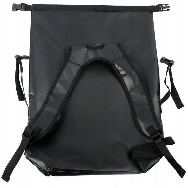 WODOSZCZELNY PLECAK TORBA WOREK WODOOPORNY 25L PODRÓŻNY TURYSTYCZNY CZARNY zdjęcie 12