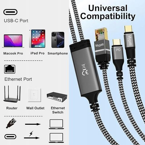 Kabel 2 X USB-C + 100W PD 1,8M na Arena.pl
