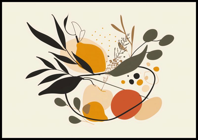 Plakat 100x70cm Botaniczny Wir zdjęcie 2