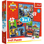 Puzzle "3in1" - Dzień Strażaka Sama Trefl 34868